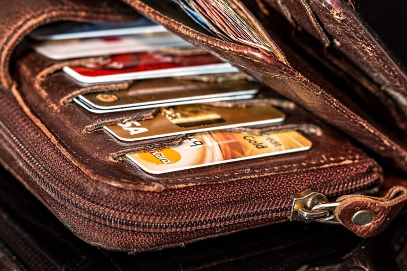 credit cards in wallet